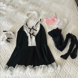 Cute Sexy Maid Lingerie Costume NWT